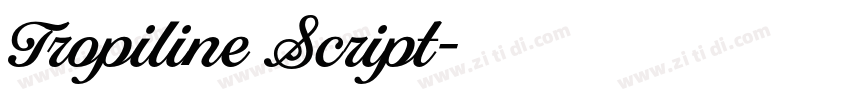 Tropiline Script字体转换